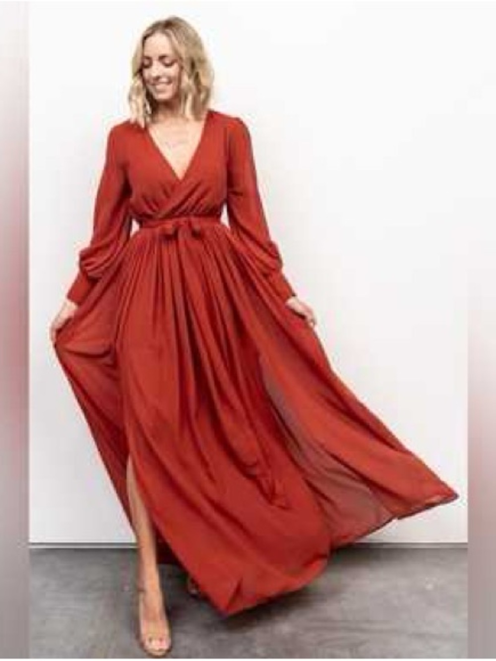 Baltic Born Celine Maxi Dress Rust Wedding